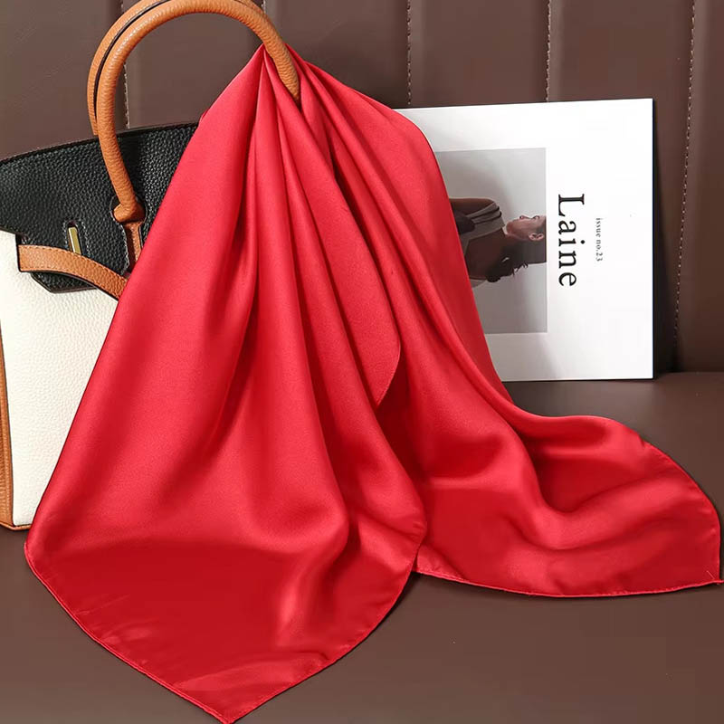 Luxury Bags China - Bufanda cuadrada de seda de Color