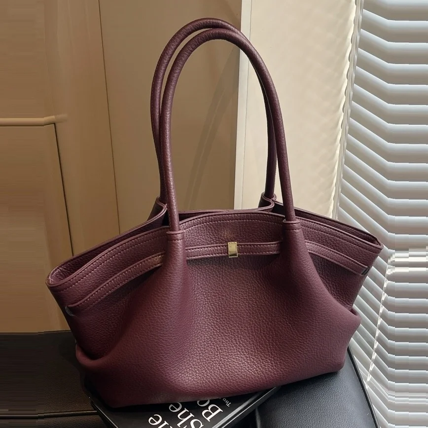 Luxury Bags Tote - Bolsos de mano color Burdeos para