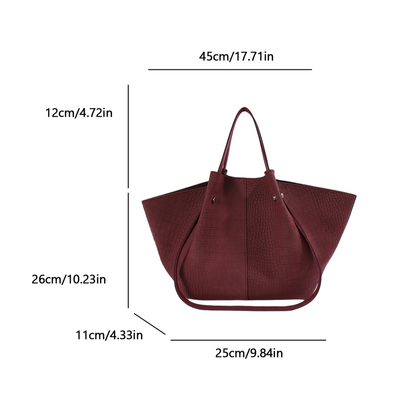 Bolso de mano de cuero con est - Luxury Bags Tote reseña y precio